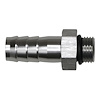 6020511 6AN ORB Male to 1/2 Inch Male Triple Barb Fitting (Incl O-Ring) Anodized DW Titanium - image 1