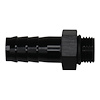 6020511B 6AN ORB Male to 1/2 Inch Male Triple Barb Fitting (Incl O-Ring) Anodized Matte Black - image 1