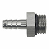 6020512 8AN ORB Male to 5/16 Inch Male Triple Barb Fitting (Incl O-Ring) Anodized DW Titanium - image 1