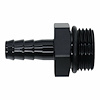 6020517B 10AN ORB Male to 3/8 Inch Male Triple Barb Fitting (Incl O-Ring) Anodized Matte Black - image 1