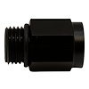 6020601B 6AN ORB Male to M12 X 1.5 Metric Female (Incl O-Ring) Anodized Matte Black - image 1