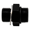 6020603B 6AN ORB Male to M14 X 1.5 Metric Male (Incl O-Ring and Crush Washer) Anodized Matte Black - image 1