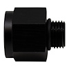6020605B 6AN ORB Male to M18 X 1.5 Metric Female (Incl O-Ring) Anodized Matte Black - image 1