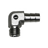 6020650 Metric M12 to 3/8 Inch Hose Barb 90-Degree Fitting w/ 1/8 Inch Venturi Port Anodized DW Titanium - image 1