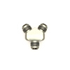 6020706 8AN Male Flare to 8AN Male Flare to 8AN Male Flare Y-Block Fitting Anodized DW Titanium - image 1