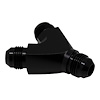 6020706B 8AN Male Flare to 8AN Male Flare to 8AN Male Flare Y-Block Fitting Anodized Matte Black - image 1