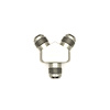 6020707 10AN Male Flare to 10AN Male Flare to 10AN Male Flare Y-Block Fitting Anodized DW Titanium - image 1