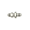 6020708 6AN Male Flare to 6AN Male Flare Bulkhead Adapter (Incl Nut) Anodized DW Titanium - image 1