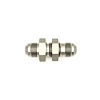 6020709 8AN Male Flare to 8AN Male Flare Bulkhead Adapter (Incl Nut) Anodized DW Titanium - image 1
