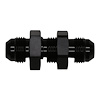 6020709B 8AN Male Flare to 8AN Male Flare Bulkhead Adapter (Incl Nut) Anodized Matte Black - image 1