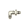 6020710 6AN Male Flare to 6AN Male Flare Bulkhead Adapter 90-Degree (Incl Nut) Anodized DW Titanium - image 1
