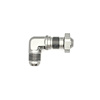 6020711 8AN Male Flare to 8AN Male Flare Bulkhead Adapter 90-Degree (Incl Nut) Anodized DW Titanium - image 1