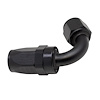6020823B 8 AN Female Flare Swivel 120-Degree Hose End CPE Anodized Matte Black - image 1