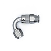 6020872 6 AN Female Flare Swivel (Incl Ferule/Olive) 120-Degree Hose End PTFE Anodized DW Titanium - image 1