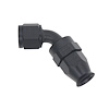 6020874B 8 AN Female Flare Swivel (Incl Ferule/Olive) 60-Degree Hose End PTFE Anodized Matte Black - image 1