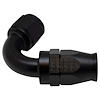 6020878B 10AN Female Flare Swivel (Incl Ferule/Olive) 120-Degree Hose End PTFE Anodized Matte Black - image 1