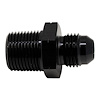 6020902B 6AN Male Flare to 3/8 Inch Male NPT Adapter Anodized Matte Black - image 1