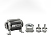 803070010K51 In-line fuel filter element and housing kit stainless steel 10 micron 5/16in hose barb 70mm. Universal - image 1