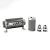 803110100K8 In-line fuel filter element and housing kit stainless steel 100 micron -8AN 110mm. Universal - image 1