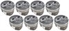 DDP Piston Kit 350 SB-Chevy Flat Top Piston 4 Valve Reliefs - image 1