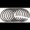 DDP Piston Kit 350 SB-Chevy Flat Top Piston 4 Valve Reliefs - image 4