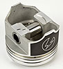 396ci Aluminum Closed Chamber Stock-Type Pistons, .040" Overbore Piston Bore: 4.134" - image 2