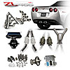 PerformancePac 2005-06 C6 Corvette PowerFlo Trapezoidal Exhaust w/High-Flow Cats ZL465 - image 1