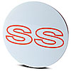 Center Cap White ZR1-Style w/Orange SS Logo (ea) - image 1