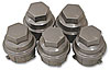 Lug Nuts with Dark Silver Caps 20/pkg - image 1
