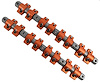 Aluminum Roller Rocker Arms and Adjusters BB-Chrysler w/Indy SR, or Stock Cast Iron heads - image 1