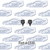 One Prong Door Bumpers (4 Piece) 37-54 Chevrolet, Pontiac, 2 Door, Coupe, Sedan, 4 Door Sedan - image 1