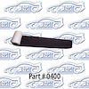 Black Tape 2-1/2" Used for Covering Side Window Weatherstrip - image 1