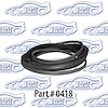 Rear Glass Channel With Chrome 41-48 Chevrolet All Models Oldsmobile Pontiac Except Aero - image 1