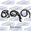 Door Weatherstrip W/ Molded Ends 41-48 Chevrolet Convertible - image 1