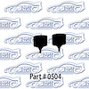 Hood To Grille Bumpers 49-52 Chevrolet - image 1