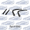 Vent Window Seals 53-54 Chevrolet Sedan - image 1