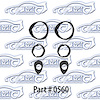 Door Handle and Lock Gaskets 49-54 Chevrolet, 2 Door - image 1