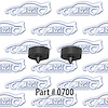 Trunk Lid Bumpers 53-54 Chevrolet - image 1