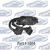 Door Weatherstrip - Rear, W/ Clips and Molded Ends 56-57 Chevrolet 210 Belair, Pontiac, 4 Door Hardtop - image 1