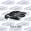 Door Weatherstrip - Front, W/ Clips and Molded Ends 56-57 Chevrolet 210 Belair, Pontiac, 4 Door Hardtop - image 1