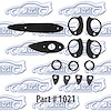 Paint Gasket Kit 55-57 Chevrolet 4 Door - image 1
