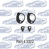 Door Handle Gaskets 55-57 Chevrolet, Pontiac - image 1