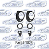 Lock Cylinder Gaskets 55-57 Chevrolet, Pontiac - image 1