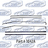 Window Weatherstrip Replacement Style 55-57 Chevrolet 150 210 Belair, Pontiac, 2 Door, Sedan - image 1