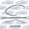 Window Weatherstrip Replacement Style With Division Bar and Window Channel - image 1