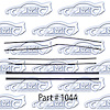 Window Weatherstrip Replacement Style 56-57 Chevrolet 210 Belair, Pontiac, 4 Door, Hardtop - image 1