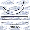 Window Weatherstrip Replacement Style With Division Bar and Window Channel - image 1