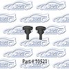 Upper Trunk Or Rear License Plate Bumper 55-59 Chevrolet 150 210 Bel Air Nomad, Pontiac, Olds - image 1