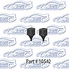 Door Bumpers (Upper, Push In) 55-57 Chevrolet 150 210 Bel Air, Pontiac, Oldsmobile, Sedan - image 1