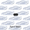 Glove Box Arm Grommet 55-57 And 61-64 Chevrolet, Pontiac, Oldsmobile All - image 1